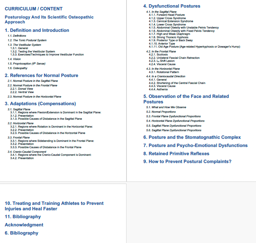 Posturology And Its Scientific Osteopathic Approach Course Thinkific 