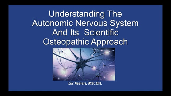 Osteopathy: Learn how to treat the ANS in patients
