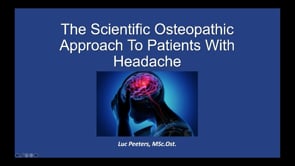 Osteopathy: Learn how to assess, differentiate and treat patients with&nbsp;more than 50 types of headache