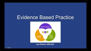 Osteopathy: Evidence Based Practice