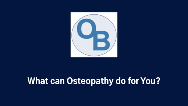 Osteopathy: Patient information