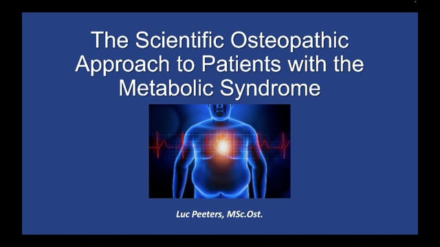 osteopathy and the metabolic syndrome